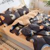 Four-piece Bedding Washed Cotton Single Double Student Three-piece Bed Linen Quilt Cover Pillowcase