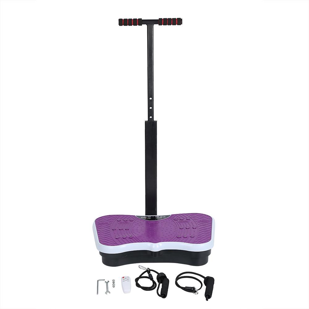 Body Shaping Vibration Machine Fitness Training Equipment for Home Office Purple US Plug 110V