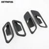 Accessories For Nissan X-trail Xtrail Rogue T33    2024 Interior Carbon Fiber Door Handle Bowl Cover Trim Sticker