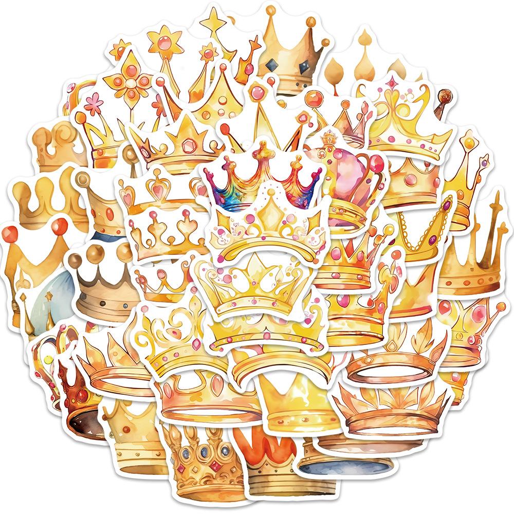 

50 Мультяшных Граффити Наклеек Корона Персонализированные Декоративные Гитара Ноутбук Чемодан DIY Водонепроницаемые Наклейки