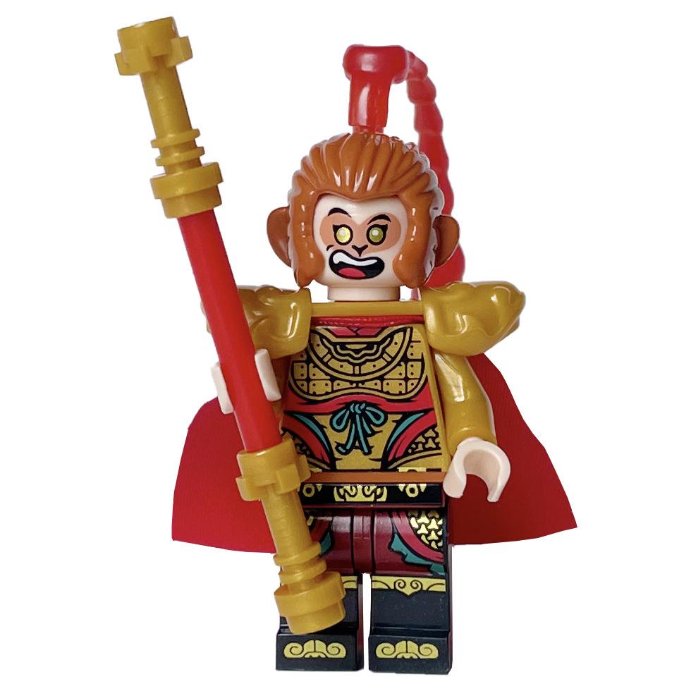 Ninja Warrior Superhero Doll With Weapon Single Building Block Assembly Toy