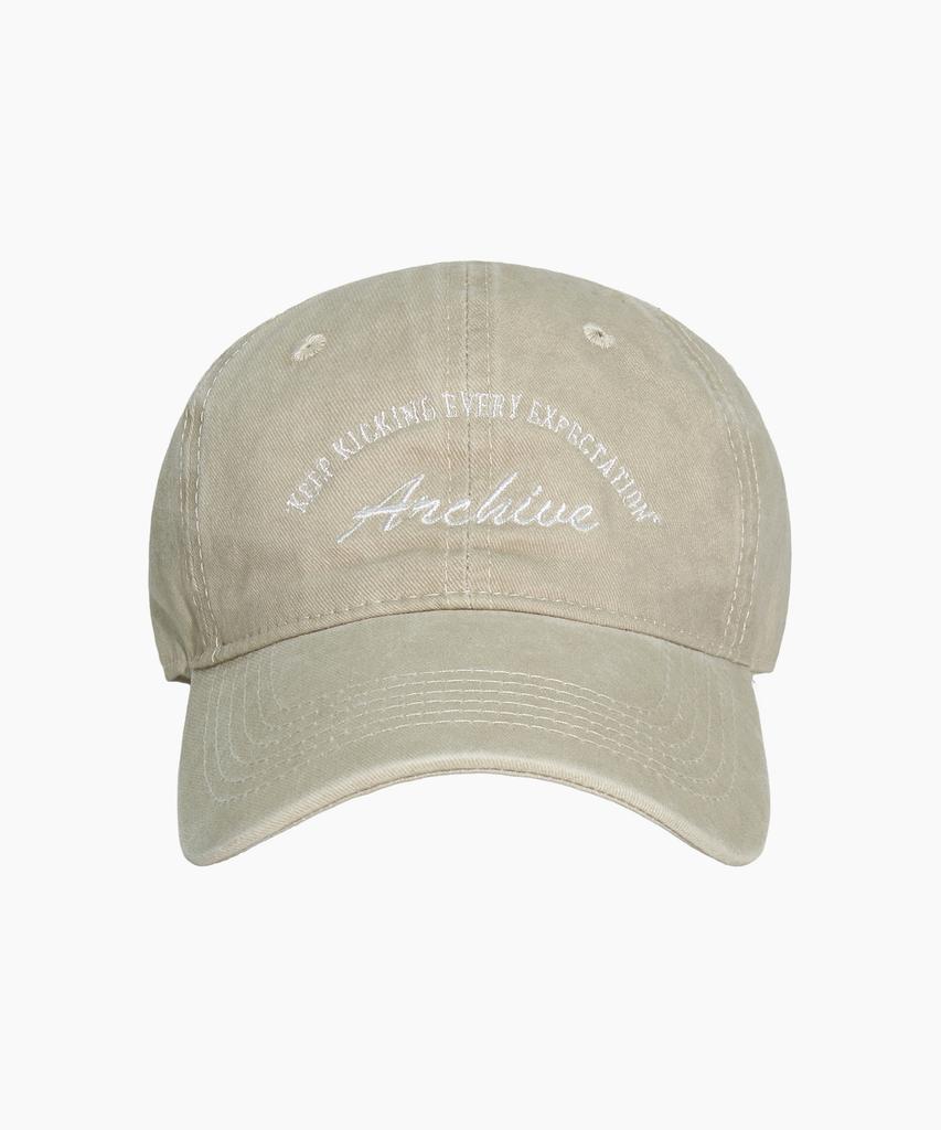 KKEEE Archive Basic Washed Ball Cap [Beige]