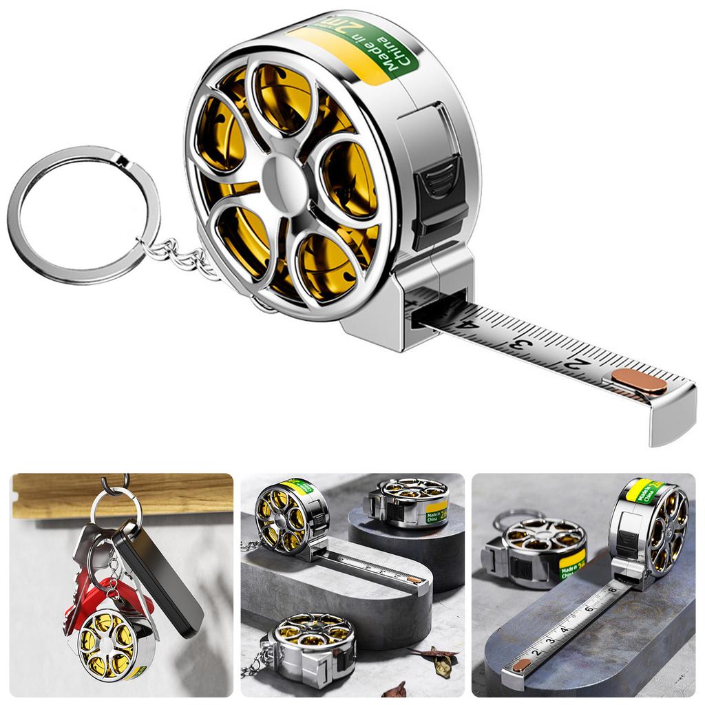 Stretchable Miniature 2M Stainless Steel Tape Measure Ruler With ABS Shell Suitable For Home Office Car And DIY Projects