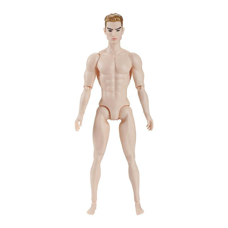 1/6 Männliche Puppe Kopf 35cm Höhe Mann Puppe Zubehör Weiß/Normal/Gebräunt Haut Diy Anziehspielzeug Zubehör