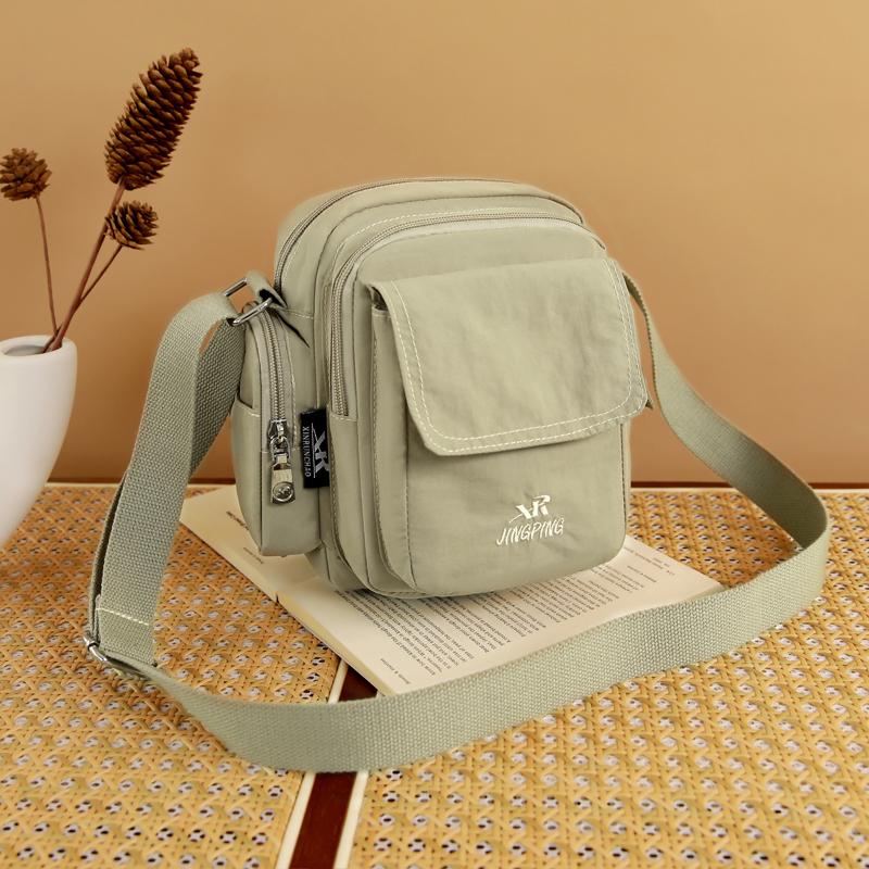 Water-Repellent Multi-Pocket Commuter Mobile Phone Bag Women's Shoulder Crossbody Bag Small Square Bag