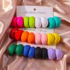 Korean Candy Color Acrylic Hoop Earrings for Women Girls Simple Geometric Earrings Women Girl Party Holiday Jewelry Gifts