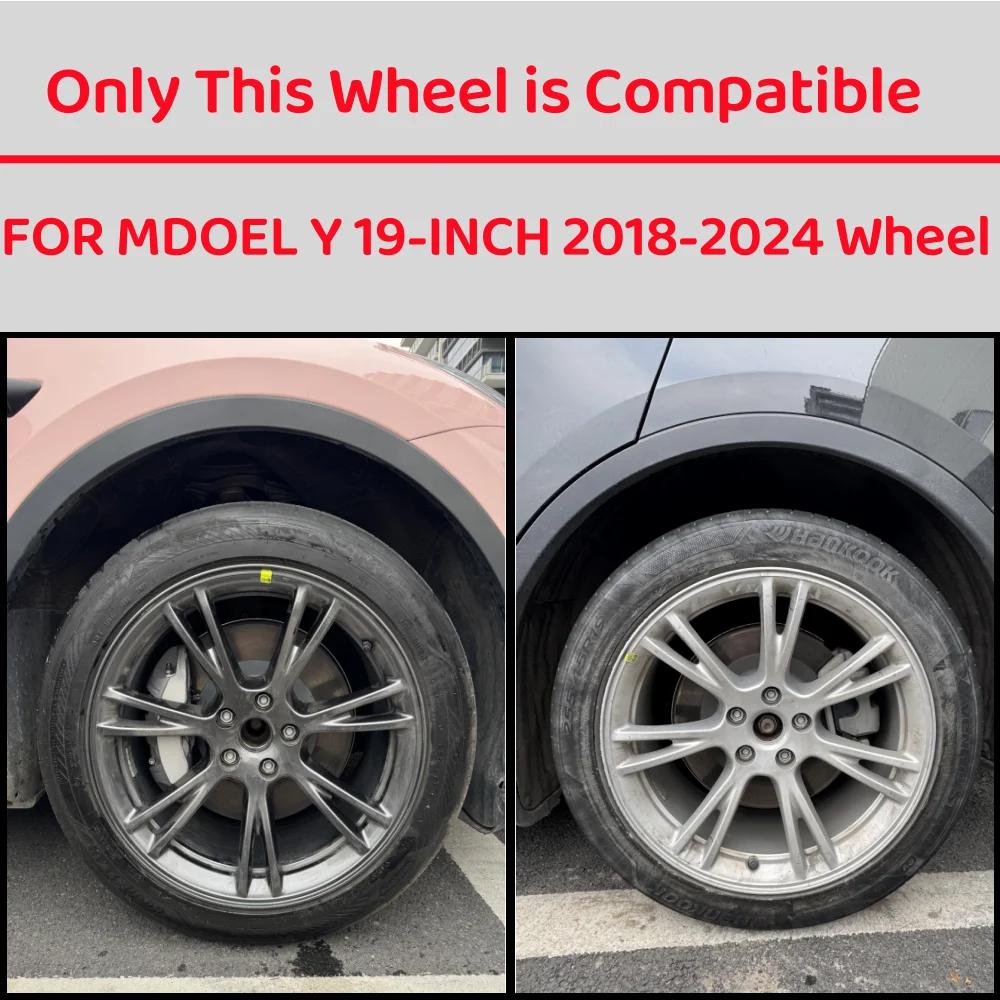 4PCS Wheel Hubcaps 19 Inch Wheel Cover Performance Replacement Wheel Cap Full Rim Cover Accessories For Tesla Model Y 2018-2024