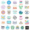 10/30/56pcs Motivational Jesus Phrase Graffiti Stickers Bible Verse Faith Decals Waterproof Graffiti Stationery Diary Sticker