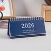 2026 Simple Style English Mini Desk Calendar Desktop Display Solid Color Portable Small Desk Calendar Desktop Decoration