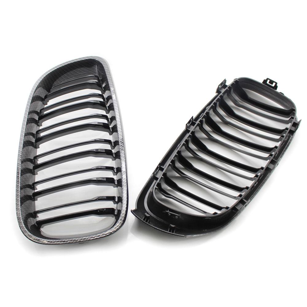 Gloss Black Front Bumper Kidney Grill Grilles For BMW 3 Series GT F34 2012-2019 320i 328i 335i XDrive Double Line M Style