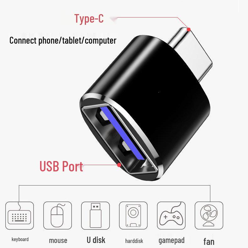 Type-C To USB 3.0 OTG Adapter for Huawei and Xiaomi Phones and Laptops