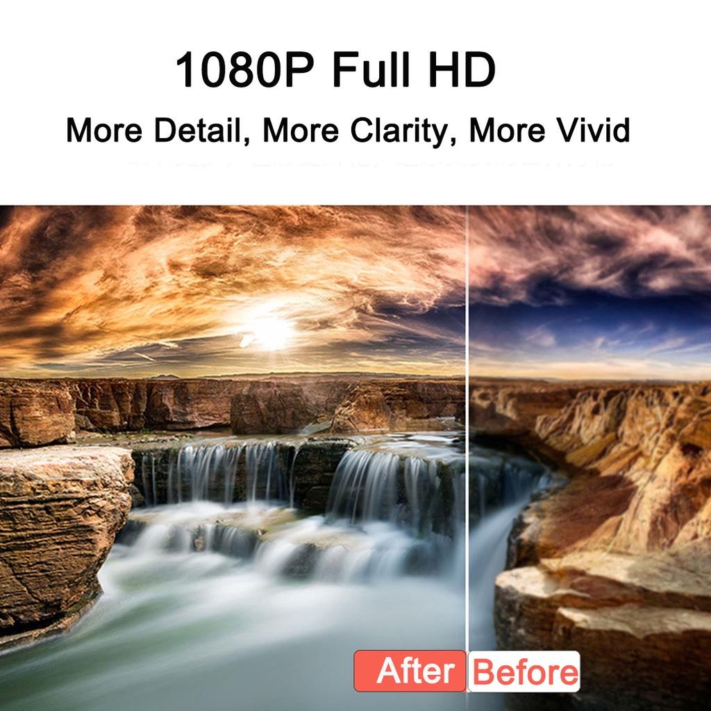 USB Mini Projector Full HD Portable 1920P HD LED Projector Multimedia Home Theater AV VGA HDMI TV For Home Cinema