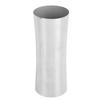 Tall Vase 304 Stainless Steel Silver Color Waist Shaped Flower Arrangement Vase for Office and Weddi