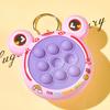 Mini Push Bubble Game Console Stress Relief Bubble Popping Game Machine Keychain Silicone Bubble Squeeze Sensory Fidget Toy