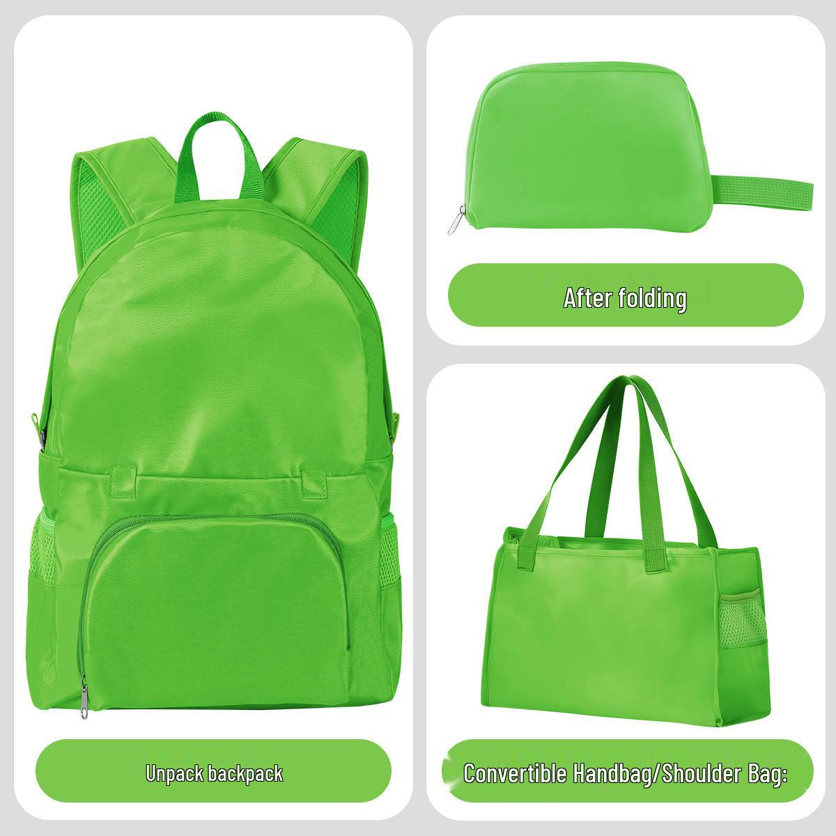 

Легкий Водоотталкивающий Складной Дорожный Рюкзак для Пеших Походов и Спорта на Открытом Воздухе 42*31.5*18 cm зелёный