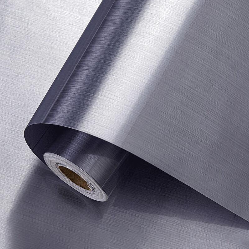 Imitation Metal Brushed Self-Adhesive Wallpaper
