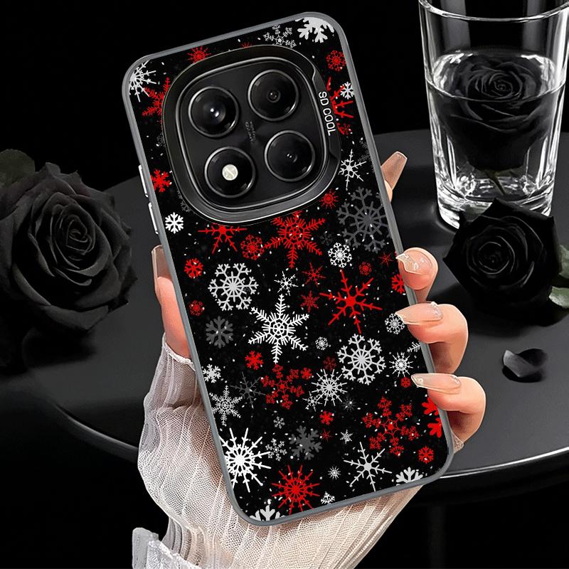 Snow Snowflake Winter Cold Shockproof Phone Case for Xiaomi Redmi Note 15 14 13 12 Pro Plus 11 11S 11T 5G Cover Anti Fall Fundas