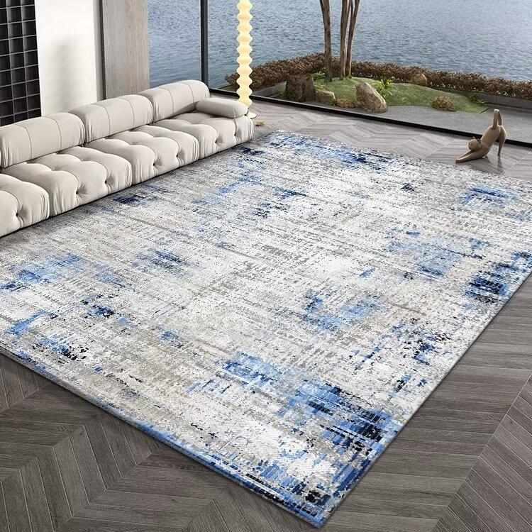 Modern Carpet for Living Room Abstract Large Area Plush Rugs Bedroom Decor Bedside Carpet Washable Non-slip Floor Mat Lounge Rug