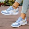 Fashion Autumn 2025 Sky Blue Women's Sneakers Plus Size 41 Mix Color Lace Up Casual Shoes Woman Soft Sole Platform Flats Tennis Shoes
