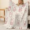 Lightweight Cat Flannel Blanket – Soft Cozy Home Throw for Window Seat, Christmas & Halloween Decor & Warmth