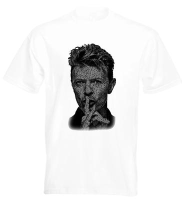 T-shirt Tipografia Titoli Canzoni David Bowie Ziggy Stardust