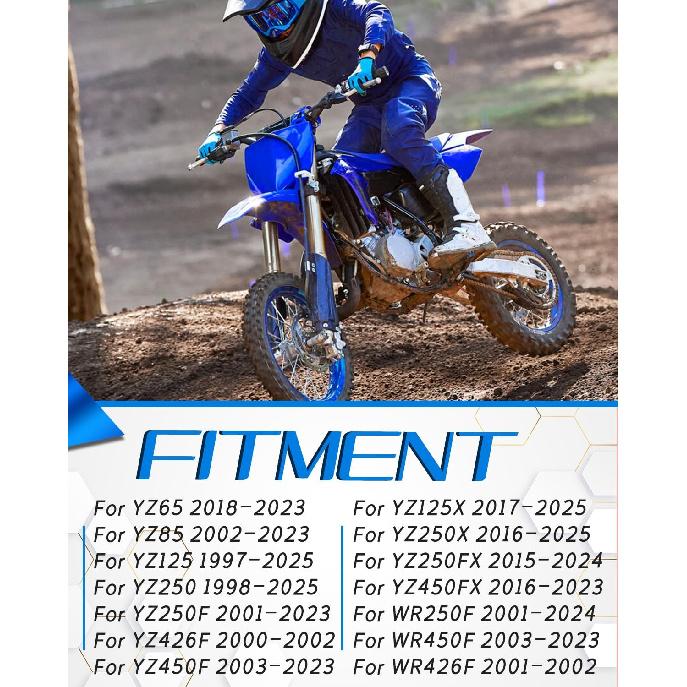 

Dirt Bike Foot Peg Pedal Rest Footpegs For YZ65/85/125/125X/250/250F/450X/450F, WR250F/450F And More Dirt Bike, Vintage Blue