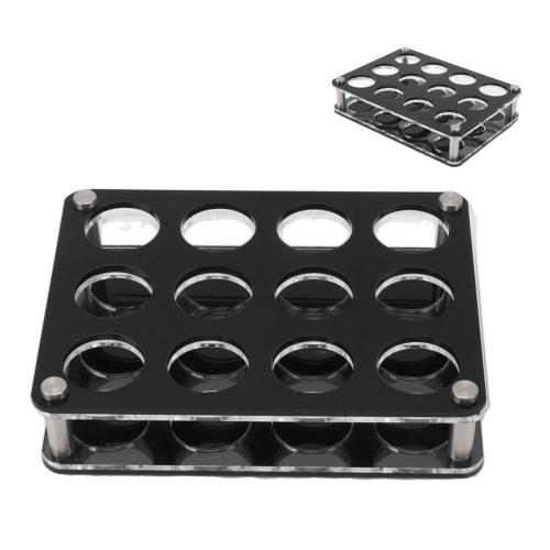 

Shot Glass Holder for Sake Shots, Whiskey, Brandy, Vodka, Rum, Home Party Bar (3x4, 12 Head Combination)