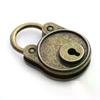 Vintage Padlock Old Style Lock Notebook Luggage Belt Antique Bronze Plated Padlock With Key Suitcase Locks Hardware