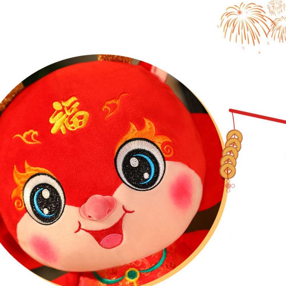 Tang Suit Tang Suit Dragon Year Mascot Toy Stuffed Lucky Dragon Doll Plushies  Home Decor