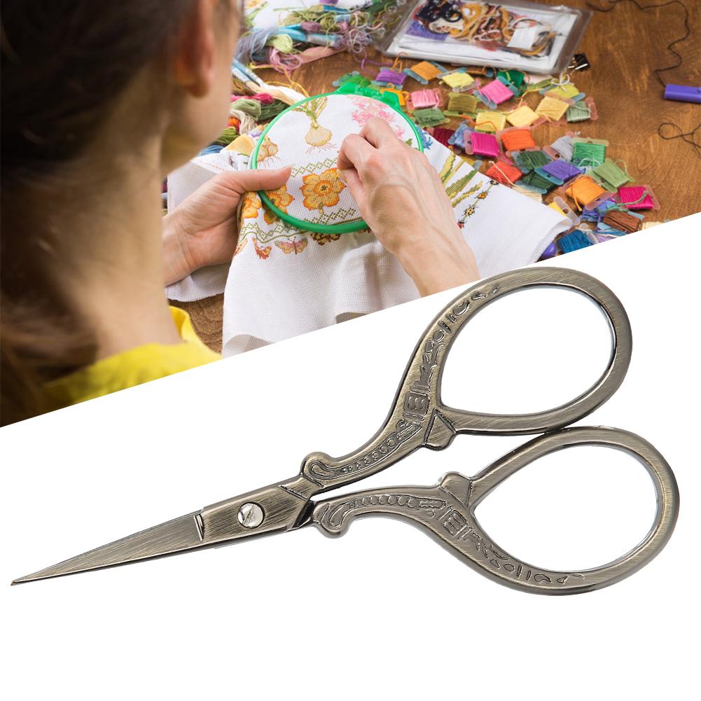 Retro Scissor Vintage Embroidery DIY Hand Made Cross Stitch Craft Sewing Accessories(Bronze )