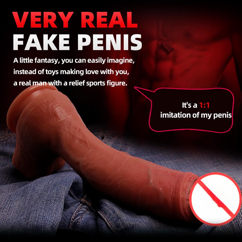 Kadınlar İçin Gerçekçi Silikon Dildo - Solo Haz ve Mastürbasyon İçin Yumuşak Manuel Penis Seks Oyuncağı