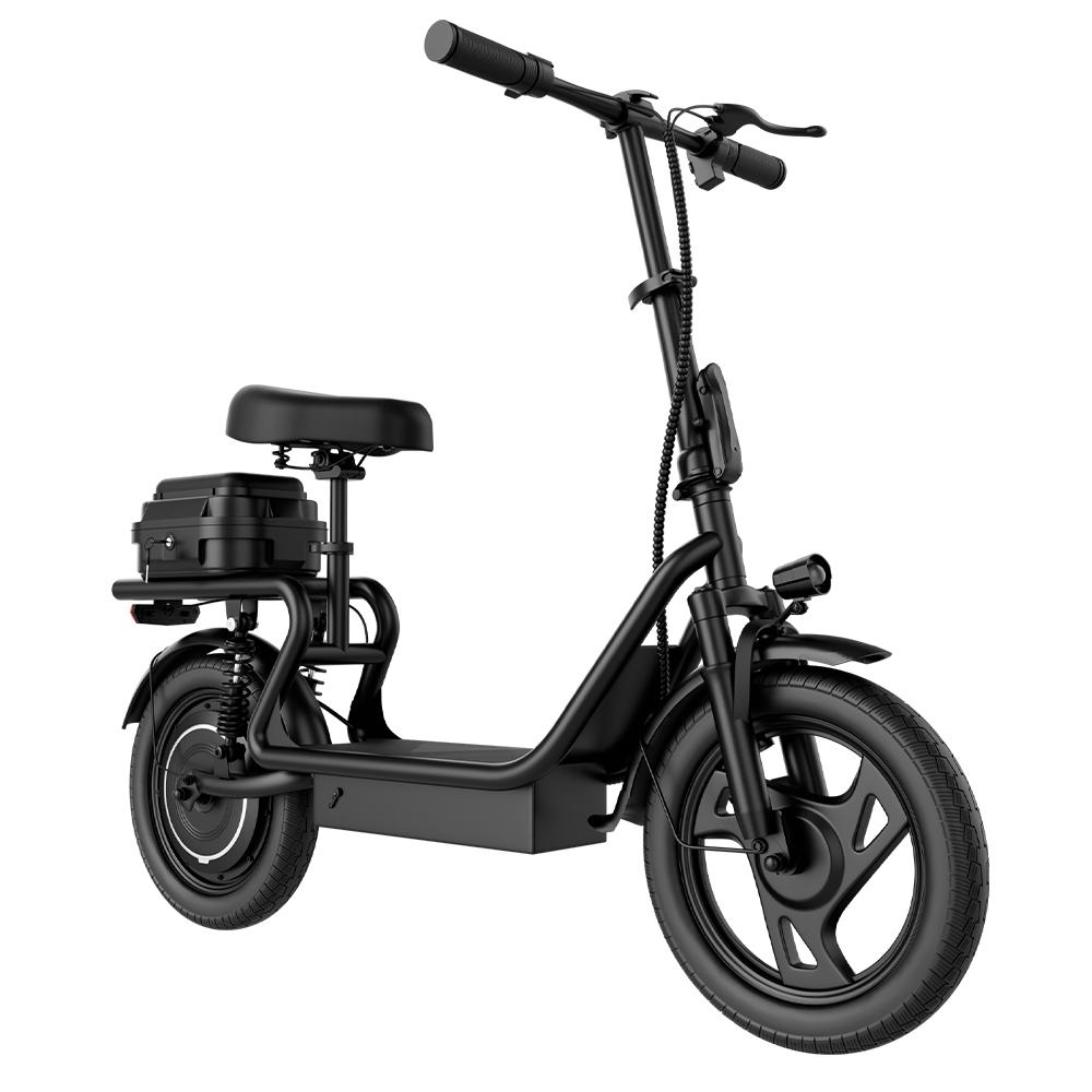 Headeer H1L 14" 500W Motor Foldable Electric Scooter 48V 10.4Ah Battery 35KM/H Max Speed 40 Miles Range Adult City Commuter with Seat & Rear Storage