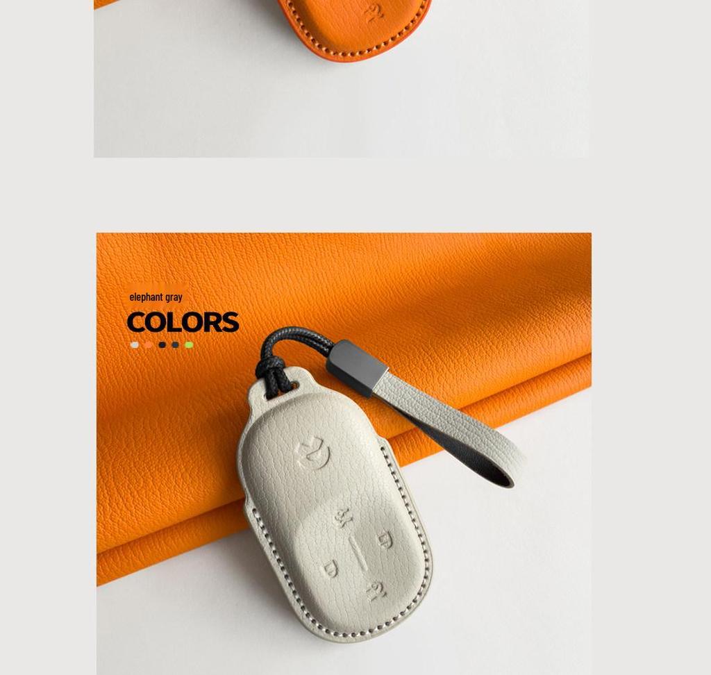 Premium Ceramic Key Shell for 2026 NIO ES8 ET9 - Genuine Leather Cover & Buckle for Men & Women