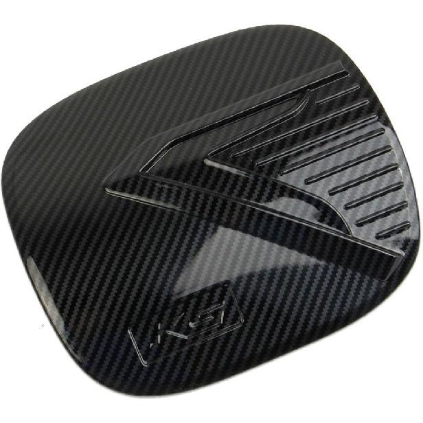 Korlot Carbon Fiber Style Fuel Tank Cover Gas Door Trim Accessories For KIA K5 2021-2026