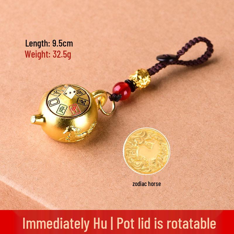 

2025 Zodiac Animal Car Keychain & Mahjong Pendant