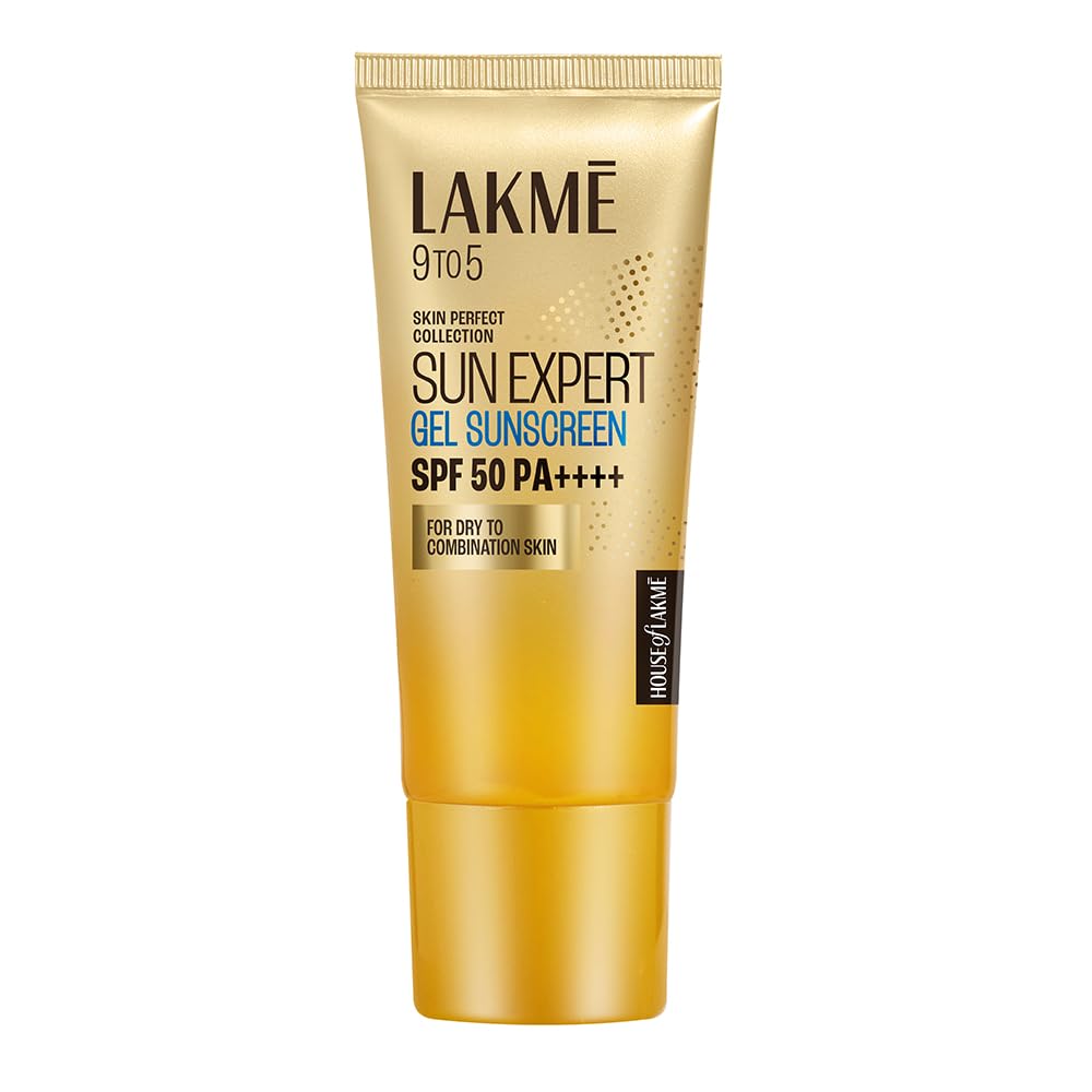 

LAKMÉ Sun Expert SPF 50 PA+++ Gel Sunscreen, Niacinamide | Water Light|For Oily & Combination Skin| Non-sticky | For All Skin Types, For UVA/B Pr