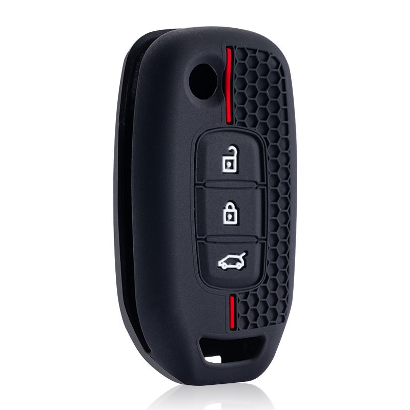 Silicone Key Holder Keychain For Renault Logan 2 Stepway Sandero Duster   Car Key Cover Case Protection Shell