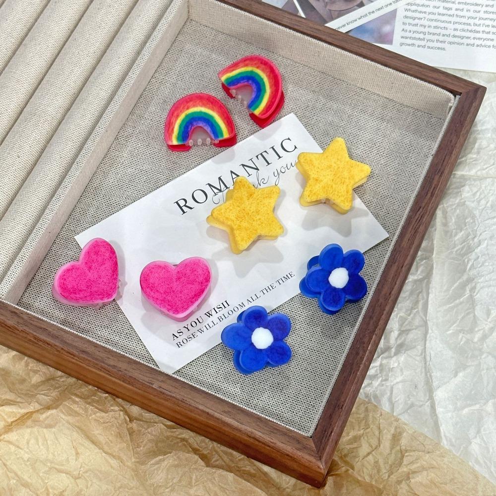 2Pcs Cartoon Animal Cute Hairpins for Girls Small Acrylic Hair Clip Children's Headwear