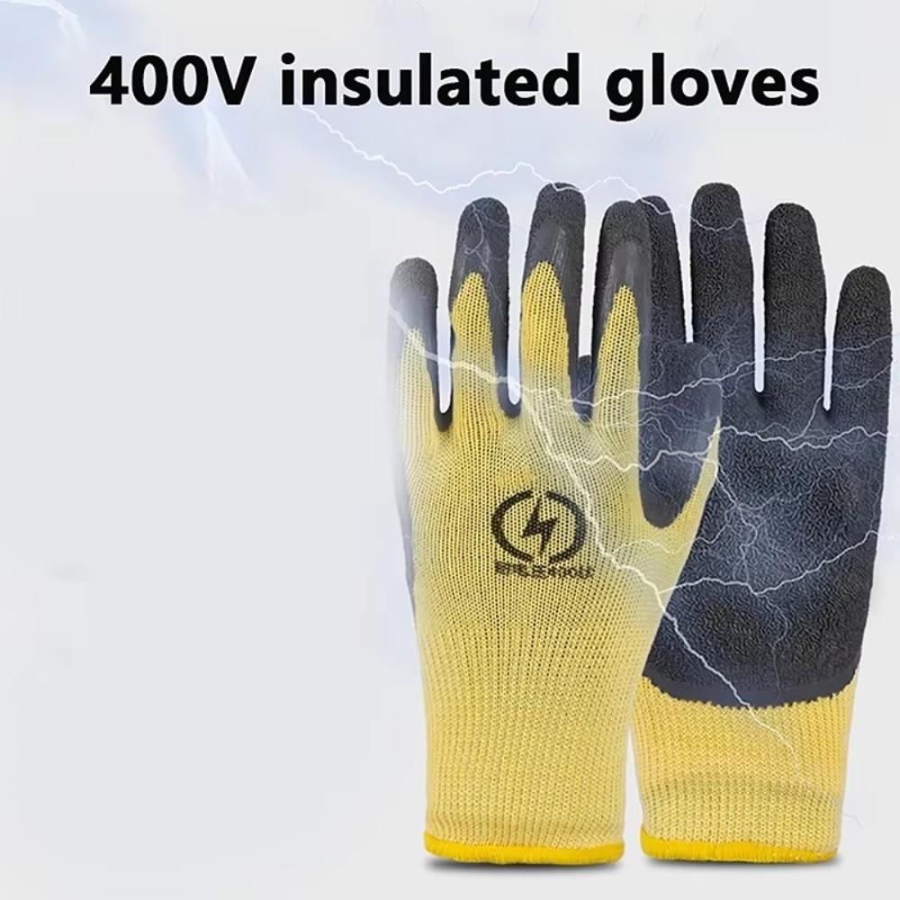 Flexible Electrician Work Gloves 400V Rubber Gloves Mittens Protective Gloves  Hand Protection