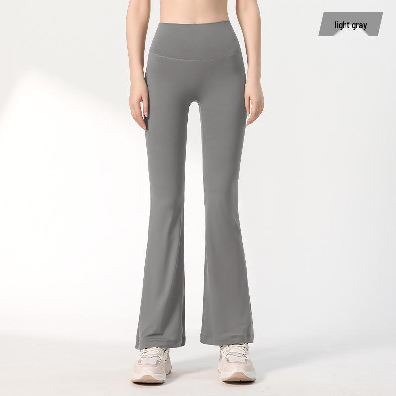 Lulu Nude Feeling High Waist Flared Yoga Pants - Wide Leg, Hip Lifting, Slimming, No Embarrassing Lines.