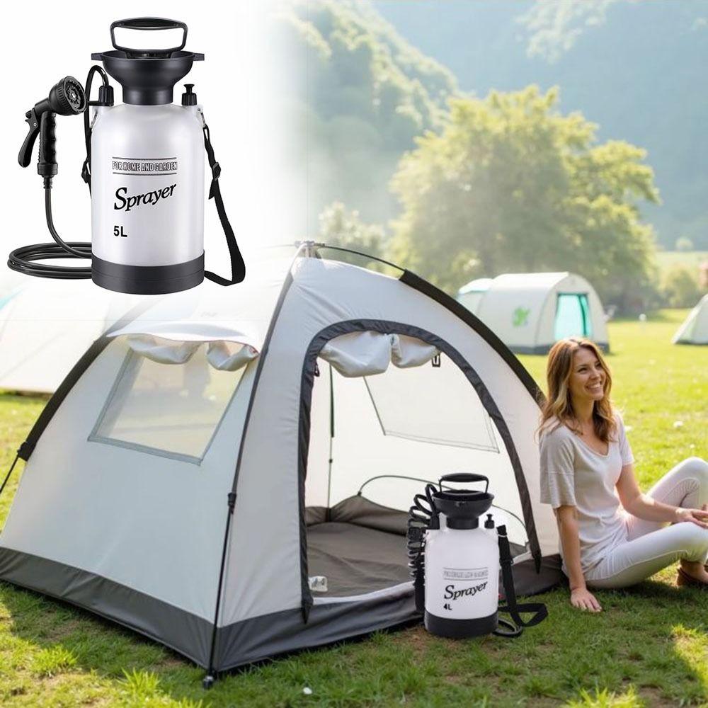 Hand‑Pump Hand Press Portable Shower Manual Air Pressure Sprayer Car Wash Tool Outdoor