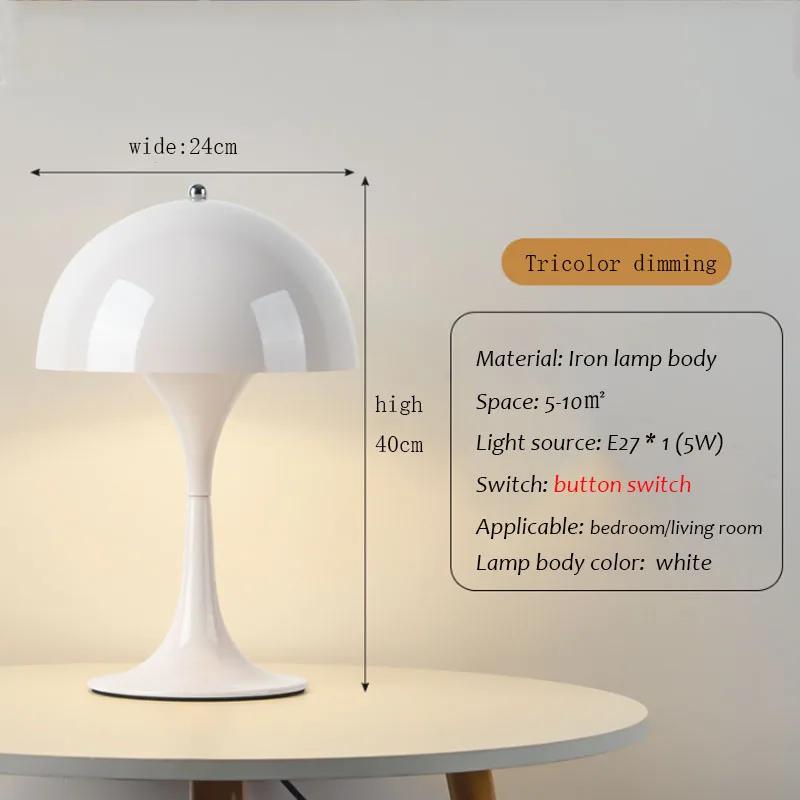 Nordic Danish Designer Table Lamp Home Bedroom Bedside Light Lantern Medieval Creative Dimming Touch Night Light Decor Desk Lamp