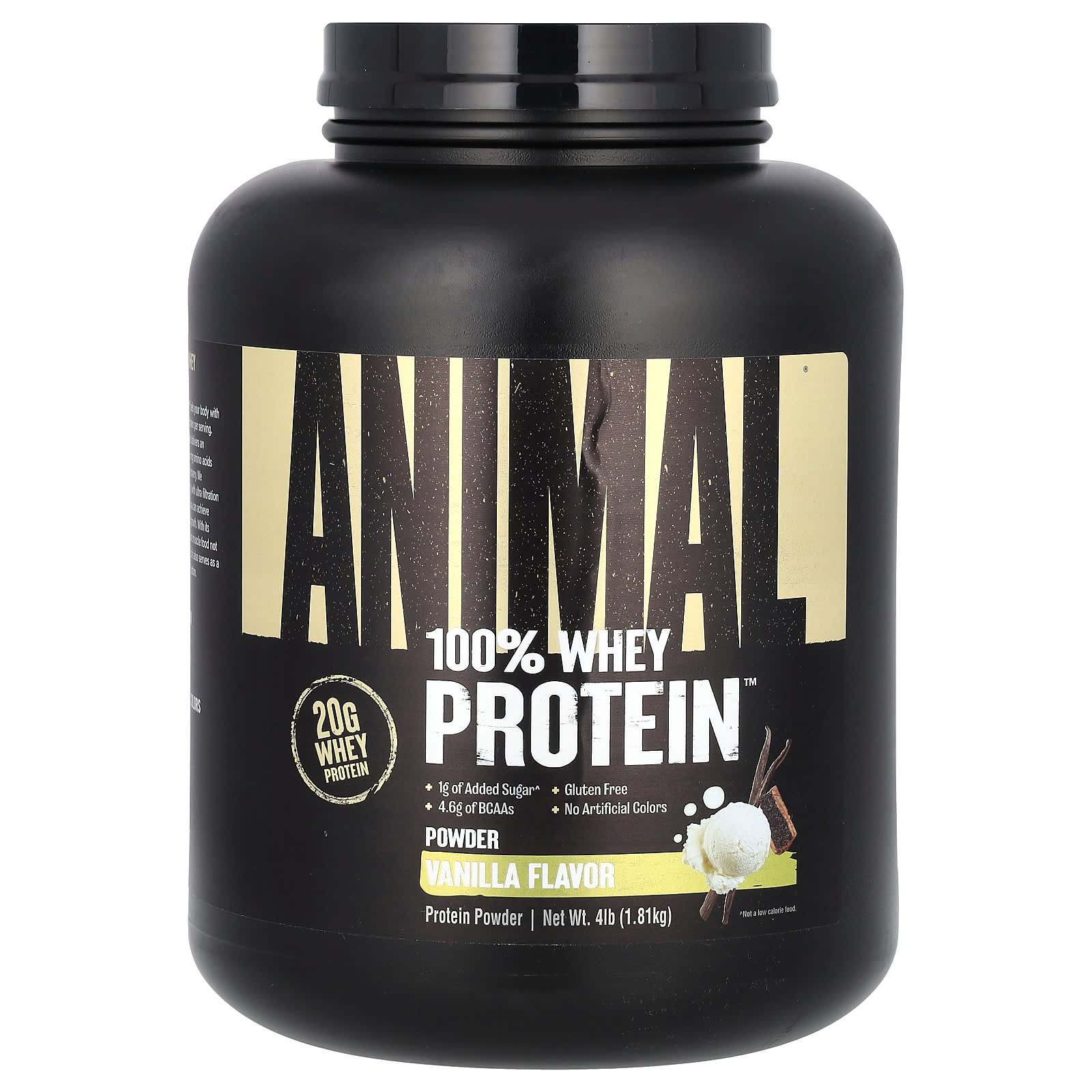 

Animal, 100% Whey Protein Powder, Classic Vanilla, 4 lb (1.81 kg)