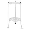 50cm Double Layer Plant Stand Iron Multifunctional Flower Rack Flower Shelf for Balcony Entryway