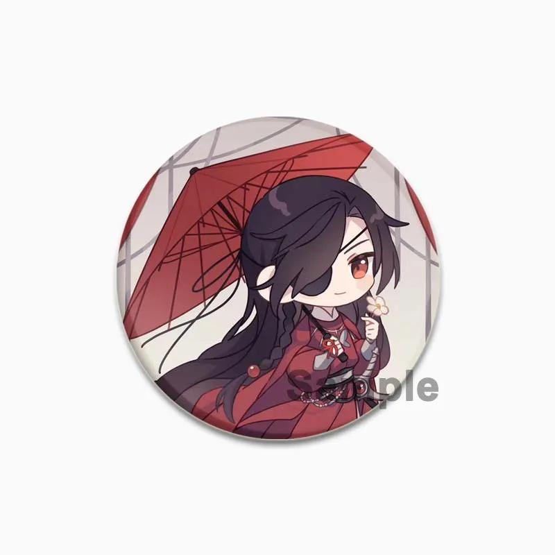 32/44/58mm Heaven Official's Blessing Anstecker Huacheng Xie Lian Anime Broschen Handgemachte Niedliche Emaille-Pins für Kragen Kleidung Schmuck 44/58mm