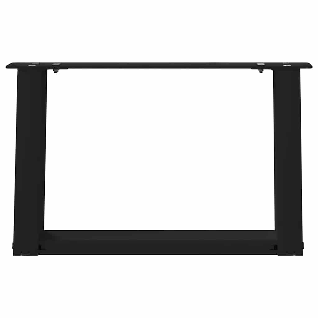 Vidaxl Nogi Do Stolika Kawowego, 2 Szt., Czarne, 40X(30-31) Cm, Stal