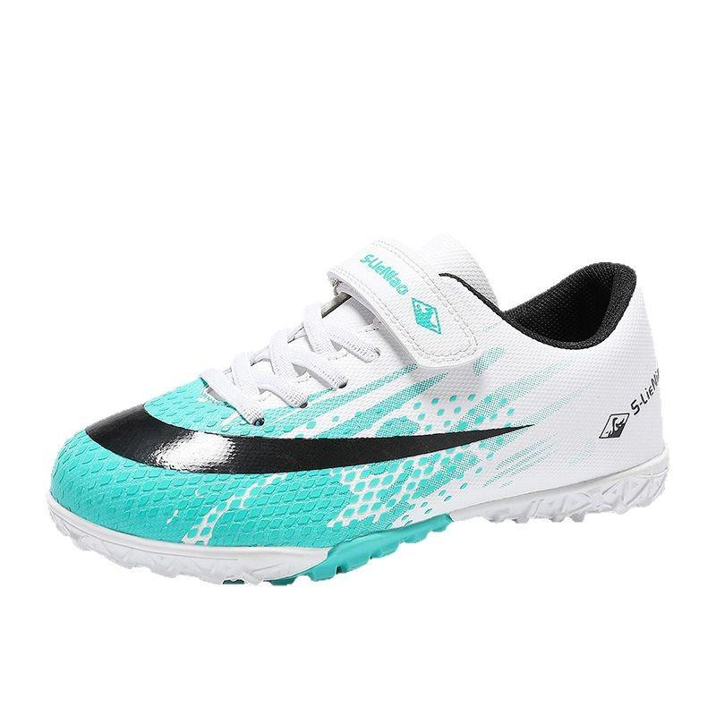 Children's elementary school football shoes Boys and girls broken nails Velcro artificial turf campus game training shoes