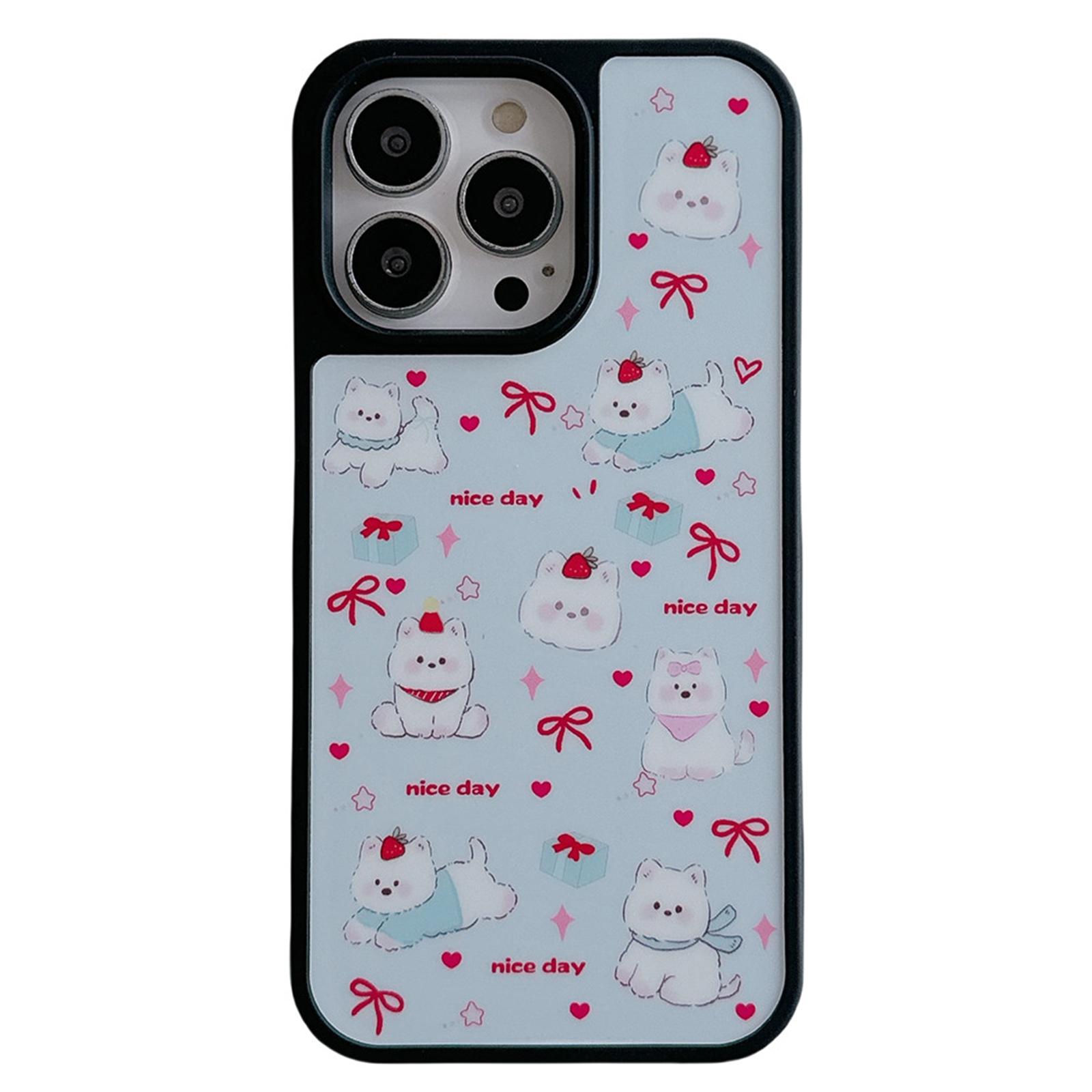 

For iPhone 16 Pro Max Case West Highland Terrier Bow Acrylic Shockproof Phone Cover As Shown A