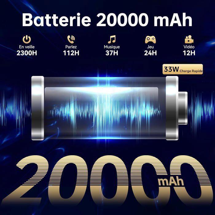 Tablette Tactile OUKITEL RT8 12GO+256GO 11" FHD+ Tablette Incassable 20000mAh 48MP Caméra Tablette Dual SIM 4G/IP69K/OTG/NFC Orange