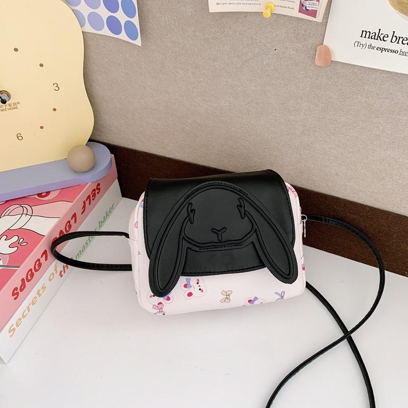 Korean Style Cute Cartoon Rabbit Children's Crossbody Bag - Large Capacity